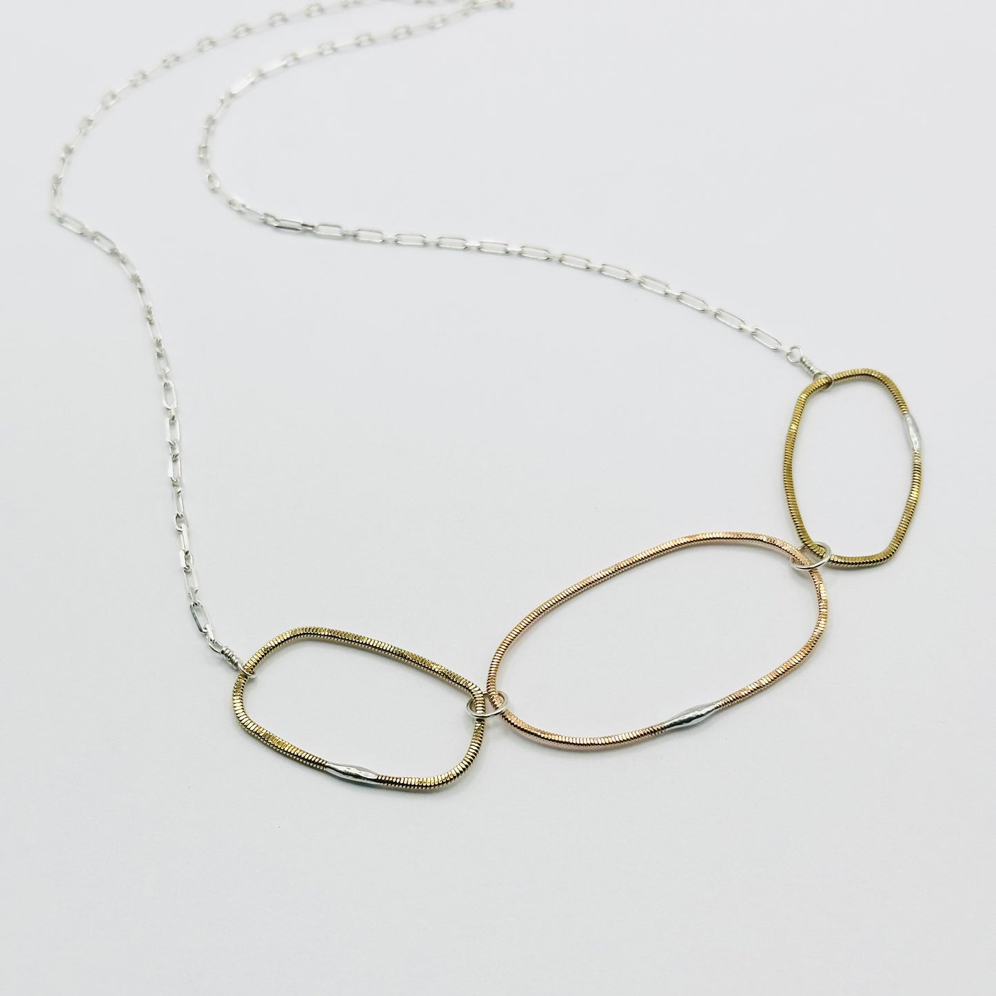 Guitar String Oblong Necklace