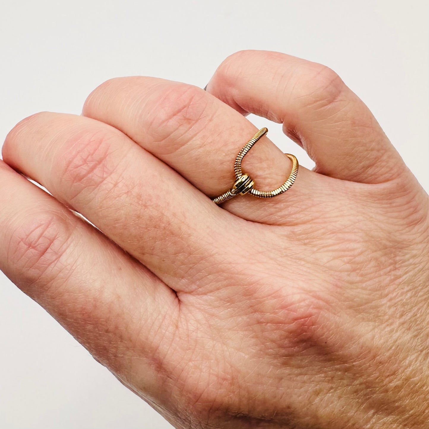 Ball-End Guitar String Ring in Copper